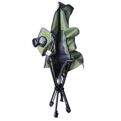 Goleader Foldable Swivel Camping Chair (Grey, 53 x 84 x 97 cm)