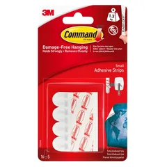 3M Command General Purpose Adhesive Strips Pack (Small, 16 Pc.)