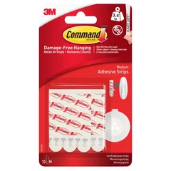3M Command General Purpose Adhesive Strips Pack (Medium, 10 Pc.)