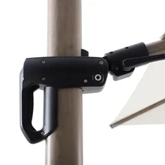3M Hanging Aluminum Umbrella W/Plastic Base (3.8 x 3.2 x 2.65 m)