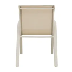 Eon Sling Steel Dining Chair (65 x 55 x 81 cm, Beige)