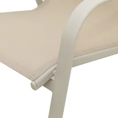 Eon Sling Steel Dining Chair (65 x 55 x 81 cm, Beige)