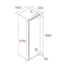 Teka Built-In Larder Freezer W/Sliding Doors, RSF 73380 (200 L)