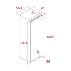 Teka Larder Built-In Refrigerator, RSL 73370 ME (316 L)