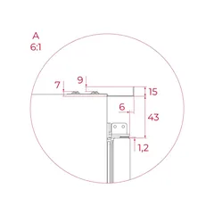 Teka Larder Built-In Refrigerator, RSL 73370 ME (316 L)
