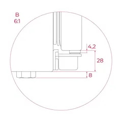 Teka Larder Built-In Refrigerator, RSL 73370 ME (316 L)