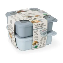 Core Kitchen 2-Compartments Food Container W/Quick Seal Lid Pack (2 Pc.)