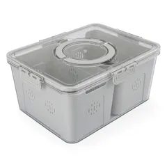 Core Kitchen 3-Compartments Draining Container (Moonstone)
