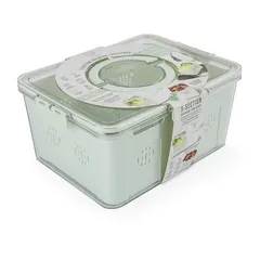 Core Kitchen 3-Compartments Draining Container (Etched Glass)