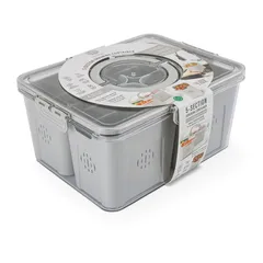 Core Kitchen 5-Compartments Draining Container (Moonstone)