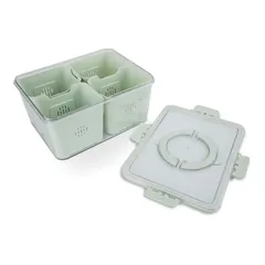 Core Kitchen 5-Compartments Draining Container (Etched Glass)