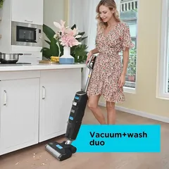 Black+Decker Cordless Wet & Dry Upright Vacuum Mop, VW252BR-B5 (650 ml, ‎25.2 V)