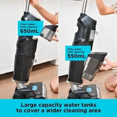 Black+Decker Cordless Wet & Dry Upright Vacuum Mop, VW252BR-B5 (650 ml, ‎25.2 V)