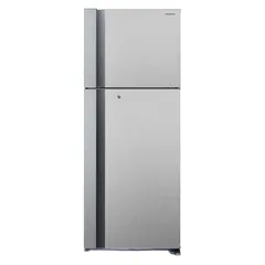 ثلاجة هيتاشي بفريزر علوي مع مروحة تبريد مزدوجة RV655PUK0K4PSV (650 لتر، فضي)