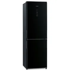 Hitachi Bottom Freezer Refrigerator, RBG410PUK6X4GBK (410 L, Glass Black)