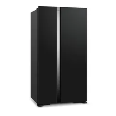 Hitachi Freestanding Side by Side Refrigerator, RS700PUK04GBK (700 L, Black)