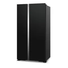 Hitachi Freestanding Side by Side Refrigerator, RS700PUK04GBK (700 L, Black)
