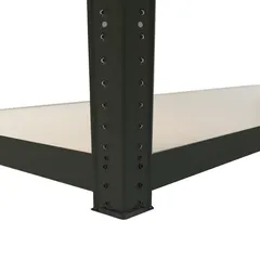 GoodHome Metal Storage Shelf (179 x 120 x 40 cm, Black)