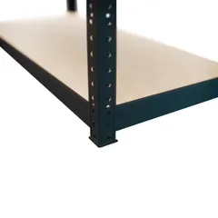 GoodHome Metal Storage Shelf (179 x 75 x 35 cm, Black)