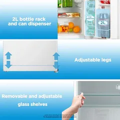 Midea Top Mount Refrigerator, MDRT134FGE01AE (134 L, White)