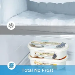 ثلاجة ميديا ببابين متجاورين MDRS710FIE46AED (فضي، 710 لتر)