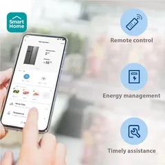 Midea Freestanding Side by Side Refrigerator, MDRS791MIE46AE (791 L, Silver)