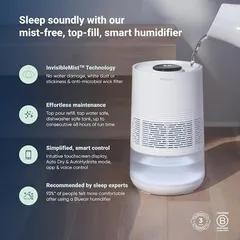 Blueair InvisibleMist™ Humidifier, H35i (For Medium Rooms, 3.5 L)
