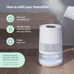 Blueair InvisibleMist™ Humidifier, H35i (For Medium Rooms, 3.5 L)