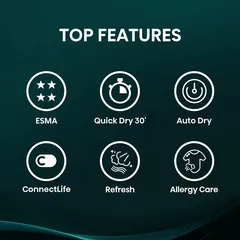 Hisense Freestanding 9 Kg Front Load Heat Pump Dryer, DH3S902BT