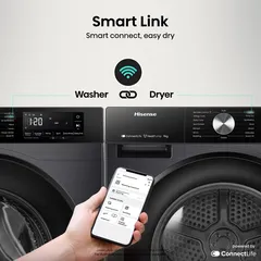 Hisense Freestanding 9 Kg Front Load Heat Pump Dryer, DH3S902BT