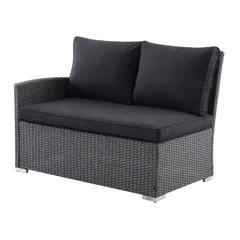 ِAston Rattan 5-Seater Steel Corner Outdoor Sofa Set (190 x 75 x 84 cm)