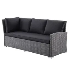 ِAston Rattan 5-Seater Steel Corner Outdoor Sofa Set (190 x 75 x 84 cm)