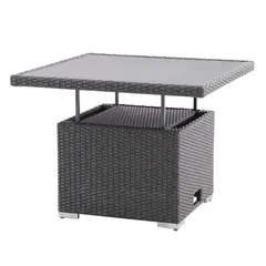ِAston Rattan 5-Seater Steel Corner Outdoor Sofa Set (190 x 75 x 84 cm)