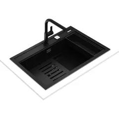 Teka Nova Granite Workstation Kitchen Sink W/Multi-Level Bowl (80 cm)