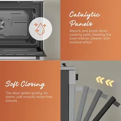 Ariston 5-Burner Freestanding Gas Cooker W/Oven, ARR9GGF23129 XME (90 x 60 x 90 cm)