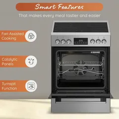 Ariston 4-Zone Freestanding Electric Ceramic Cooker W/Oven, ARR6EV520205XME (60 x 60 x 85 cm)