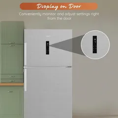 Ariston Freestanding Top Mount Refrigerator, ART78F6593XME (Inox, 557 L)