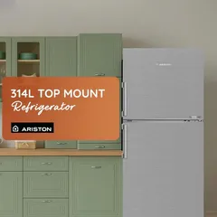 Ariston Freestanding Top Mount Refrigerator, ART60F1351XME (Inox, 314 L)