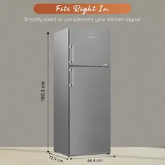 Ariston Freestanding Top Mount Refrigerator, ART60F1351XME (Inox, 314 L)