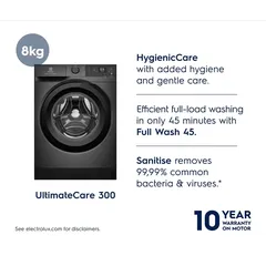 Electrolux Freestanding 8 Kg Front Load Washing Machine, EWF8024D3SC (1200 rpm)