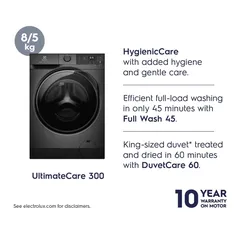 Electrolux Ultimate Care 300 Freestanding Washer Dryer, EWW8024P3SC (8 Kg Wash, 5 K Dry, 1200 rpm)