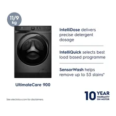 Electrolux Ultimate Care 900 Freestanding Washer Dryer, EWW1142R9SC (11 Kg Wash, 9 K Dry, 1400 rpm)