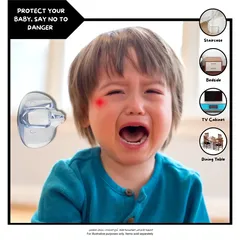 Nurtur Clear PVC Baby Safety Corner Guards Set (3.3 x 3.3 x 3 cm, 4 Pc.)