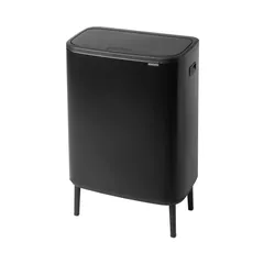 Brabantia Stainless Steel Bo Touch Bin Hi (31.2 x 54.5 x 81.5 cm, 60 L, Matt Black)