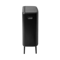 Brabantia Stainless Steel Bo Touch Bin Hi (31.2 x 54.5 x 81.5 cm, 60 L, Matt Black)