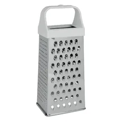 Metaltex Stainless Steel 4-Sided Grater (24 cm, Silver)