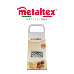 Metaltex Stainless Steel 4-Sided Grater (24 cm, Silver)