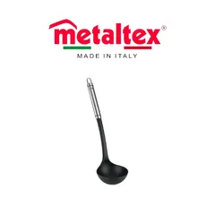 Metaltex Honor Nylon Soup Serving Ladle (33 cm, Black)