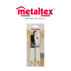 Metaltex Exodus Stainless Steel Can Opener (18 x 5 x 5 cm, White)