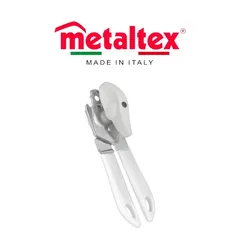 Metaltex Exodus Stainless Steel Can Opener (18 x 5 x 5 cm, White)